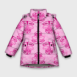 Зимняя куртка для девочки Розовый орнамент