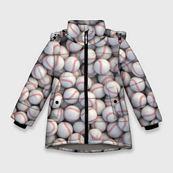 Зимняя куртка для девочки Бейсбольные мячи