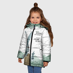 Куртка зимняя для девочки Препод в институте, цвет: 3D-красный — фото 2