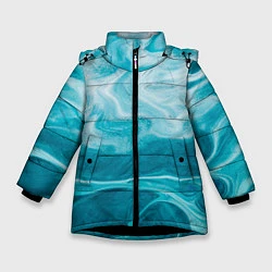 Куртка зимняя для девочки Морской бриз, цвет: 3D-черный