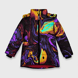 Зимняя куртка для девочки Космический всплеск
