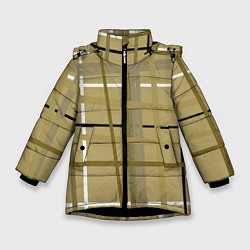Зимняя куртка для девочки Светлый квадрат