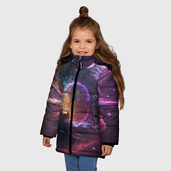 Куртка зимняя для девочки Sverhnova, цвет: 3D-красный — фото 2