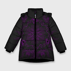 Зимняя куртка для девочки Фиолетовый узор