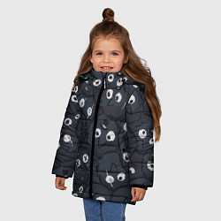 Куртка зимняя для девочки Чумики, цвет: 3D-светло-серый — фото 2