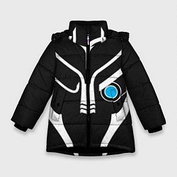 Куртка зимняя для девочки Mass Effect Garrus Art, цвет: 3D-черный