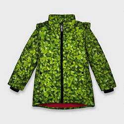 Зимняя куртка для девочки Зеленая травка