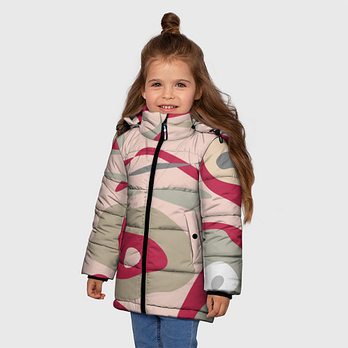 Зимняя куртка для девочки Magenta / 3D-Светло-серый – фото 3
