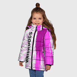 Куртка зимняя для девочки Watch Dogs pro gaming: по-вертикали, цвет: 3D-черный — фото 2