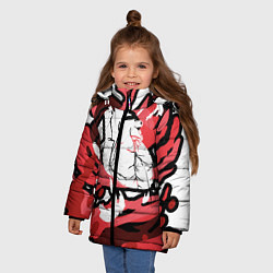 Куртка зимняя для девочки The Bloody Heart, цвет: 3D-черный — фото 2