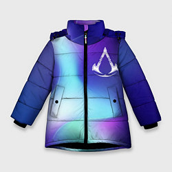 Куртка зимняя для девочки Assassins Creed northern cold, цвет: 3D-черный
