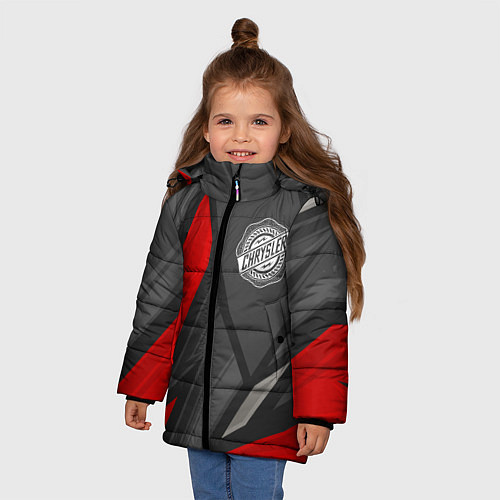 Зимняя куртка для девочки Chrysler sports racing / 3D-Черный – фото 3