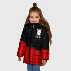 Куртка зимняя для девочки Форма Team Liquid red, цвет: 3D-светло-серый — фото 2
