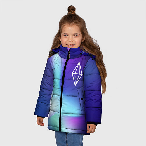 Зимняя куртка для девочки The Sims northern cold / 3D-Черный – фото 3