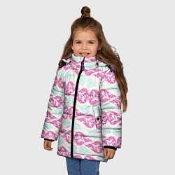 Куртка зимняя для девочки Violet fire, цвет: 3D-светло-серый — фото 2