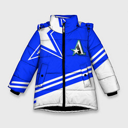 Куртка зимняя для девочки Team Aster, цвет: 3D-черный