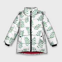 Зимняя куртка для девочки Веточки папоротника