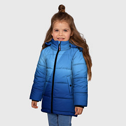 Куртка зимняя для девочки Небесные цвета, цвет: 3D-черный — фото 2