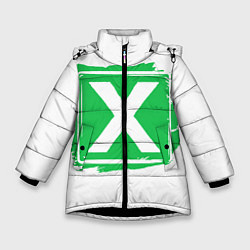 Куртка зимняя для девочки Ed Sheeran Multiply, цвет: 3D-черный