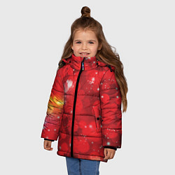 Куртка зимняя для девочки Red fantasy, цвет: 3D-светло-серый — фото 2