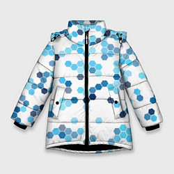 Куртка зимняя для девочки Mood blue, цвет: 3D-черный