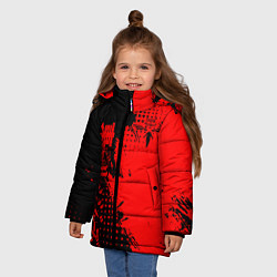 Куртка зимняя для девочки Группировка Вальхалла - Tokyo revengers, цвет: 3D-красный — фото 2