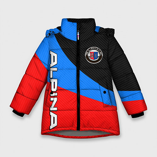 Зимняя куртка для девочки Alpina - classic colors / 3D-Светло-серый – фото 1