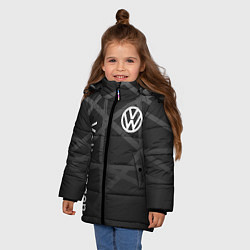 Куртка зимняя для девочки Volkswagen - classic black, цвет: 3D-черный — фото 2