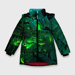 Зимняя куртка для девочки Зелёный город