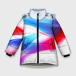 Куртка зимняя для девочки Футболка Россия, цвет: 3D-светло-серый