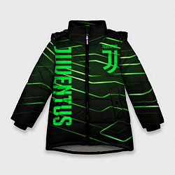 Зимняя куртка для девочки Juventus 2 green logo