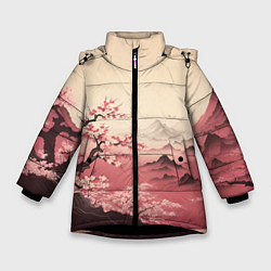Зимняя куртка для девочки Сакура в горах