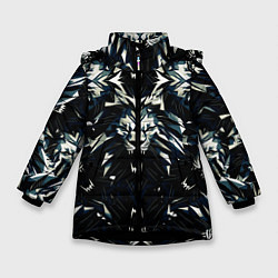 Куртка зимняя для девочки Прайд львов, цвет: 3D-черный