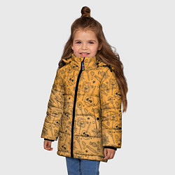 Куртка зимняя для девочки Хэлчупики, цвет: 3D-красный — фото 2