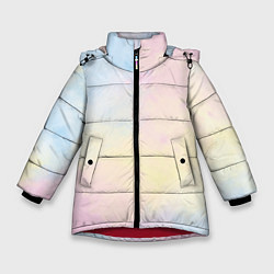 Куртка зимняя для девочки Tie dye из сериала убийства в одном здании, цвет: 3D-красный