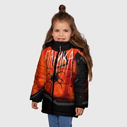 Куртка зимняя для девочки Не паникуй, цвет: 3D-светло-серый — фото 2