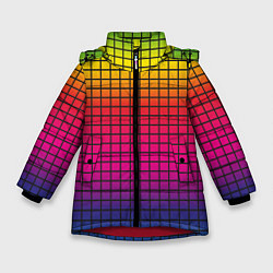 Куртка зимняя для девочки Палитра rgb, цвет: 3D-красный