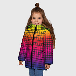 Куртка зимняя для девочки Палитра rgb, цвет: 3D-красный — фото 2