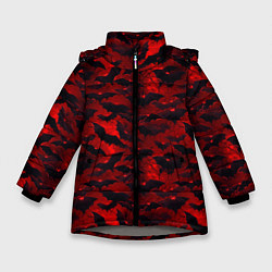 Зимняя куртка для девочки Летучие мыши в красную ночь