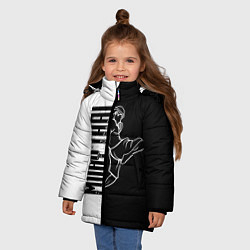 Куртка зимняя для девочки Muay-Thai, цвет: 3D-черный — фото 2