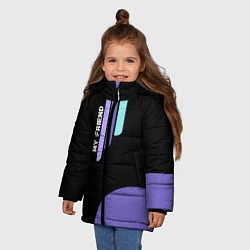 Куртка зимняя для девочки Мой добрый друг, цвет: 3D-черный — фото 2