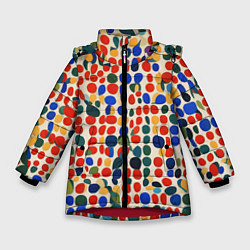 Зимняя куртка для девочки Цветные зёрна