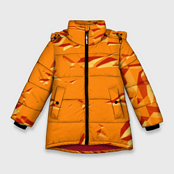 Зимняя куртка для девочки Оранжевый мотив