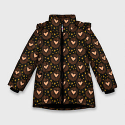 Зимняя куртка для девочки Волшебные сердечки