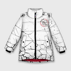 Куртка зимняя для девочки Фк Аякс, цвет: 3D-красный