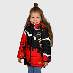 Куртка зимняя для девочки Mass Effect force, цвет: 3D-черный — фото 2