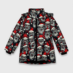 Зимняя куртка для девочки Плохой Санта Клаус