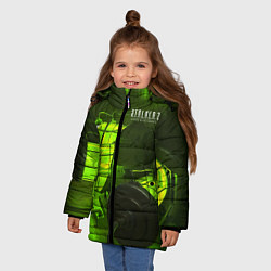 Куртка зимняя для девочки STALKER 2 капсулы осознания, цвет: 3D-красный — фото 2