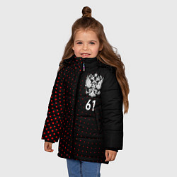 Куртка зимняя для девочки Точки: Ростовская область, цвет: 3D-красный — фото 2