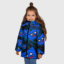 Куртка зимняя для девочки Huggy Wuggy topgames, цвет: 3D-светло-серый — фото 2
